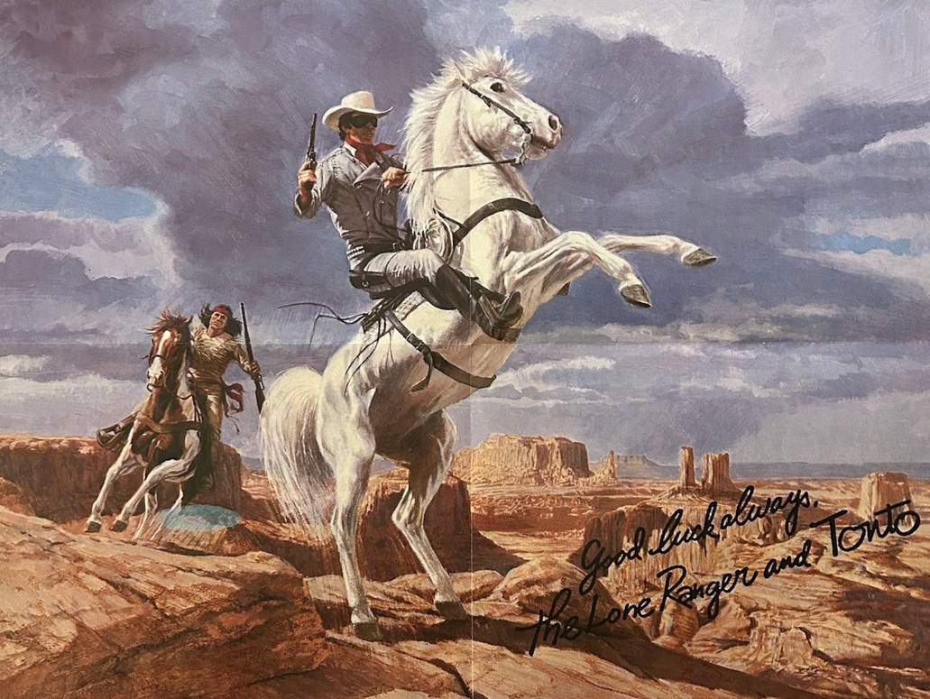 Cheerios Painted Poster Lone Ranger and Tonto by AmazingCoolStuff on ...