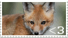 Baby Fox Love stamp by The-masked-ottsel