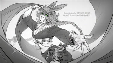 1920x1080 BnW Comm BUNNIES BUNZ