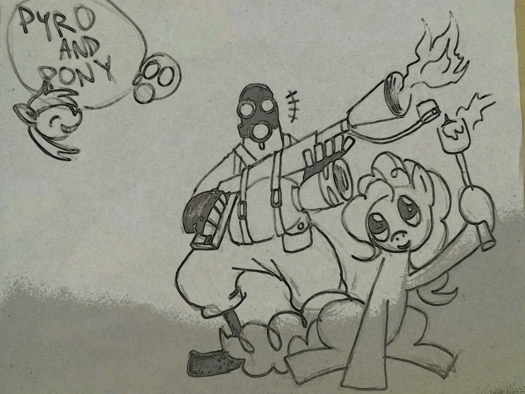 Pyro Mlp pyro and pony by gameboyred on DeviantArt