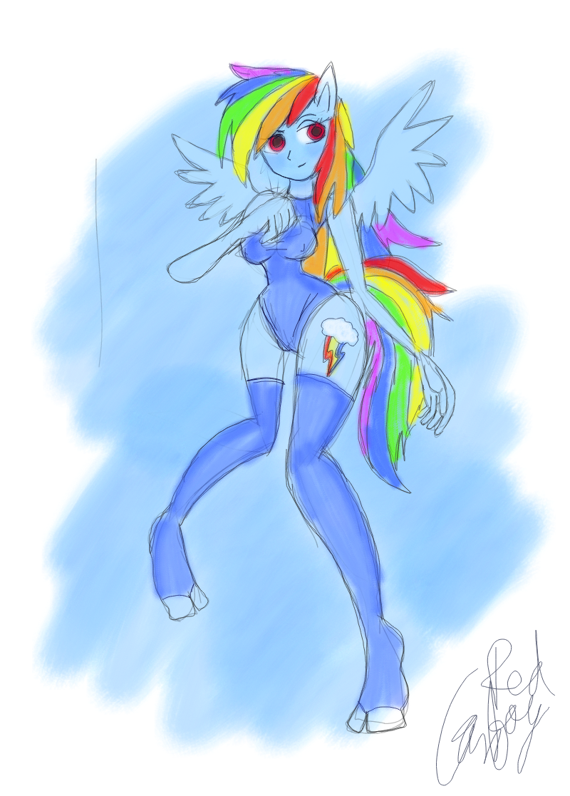 mlp fim rainbow dash