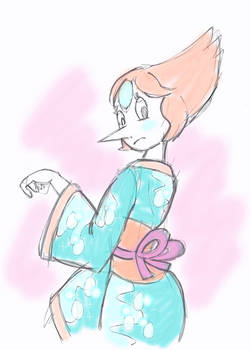 Pearl kimono