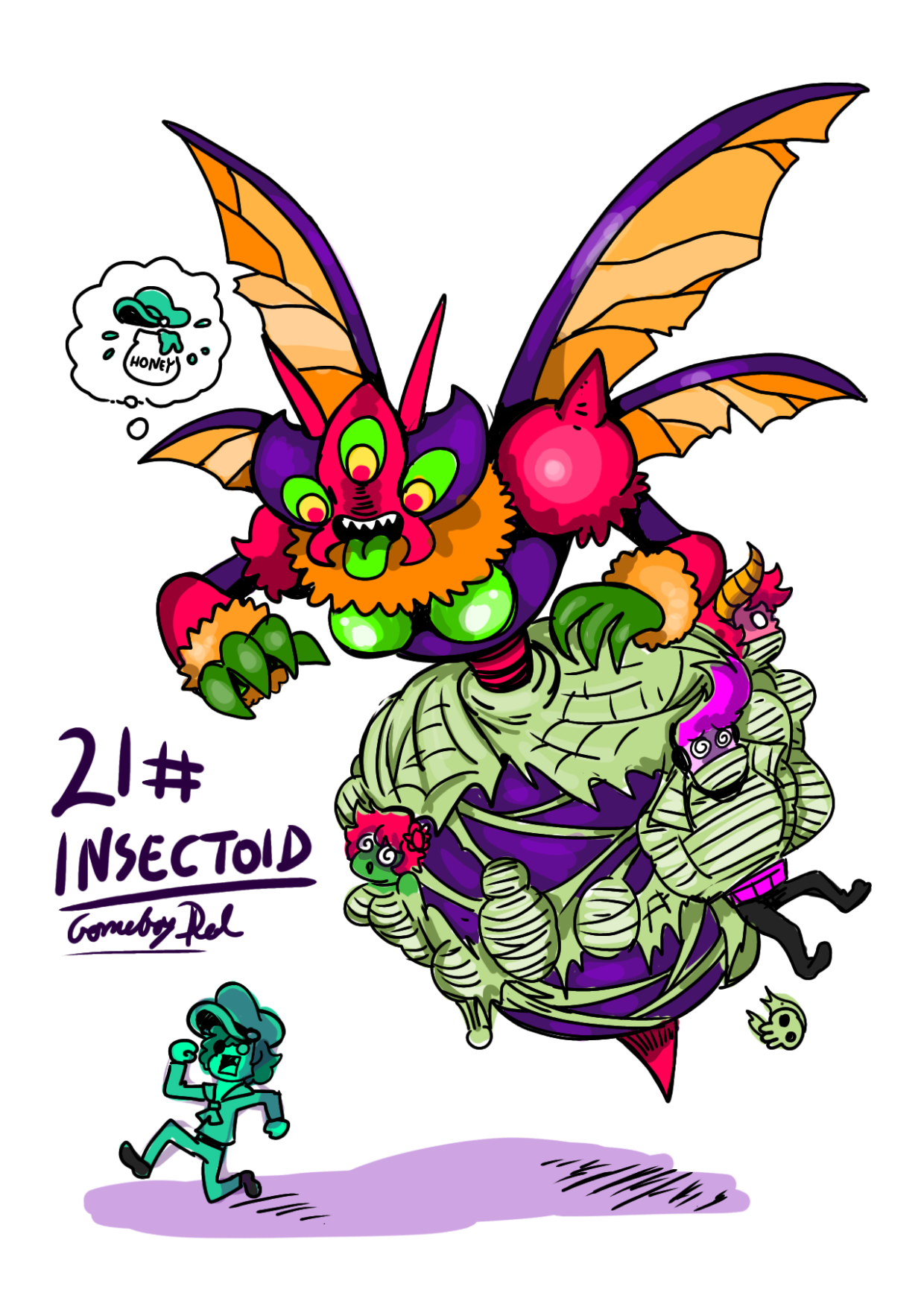 Insectoid Deviantart Alientober #21 insectoid by gameboyred on DeviantArt