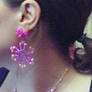 pink earring