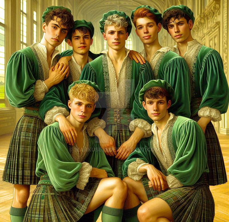 Kilt boys posing for photo by Markus571 on DeviantArt
