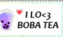I love boba stamp