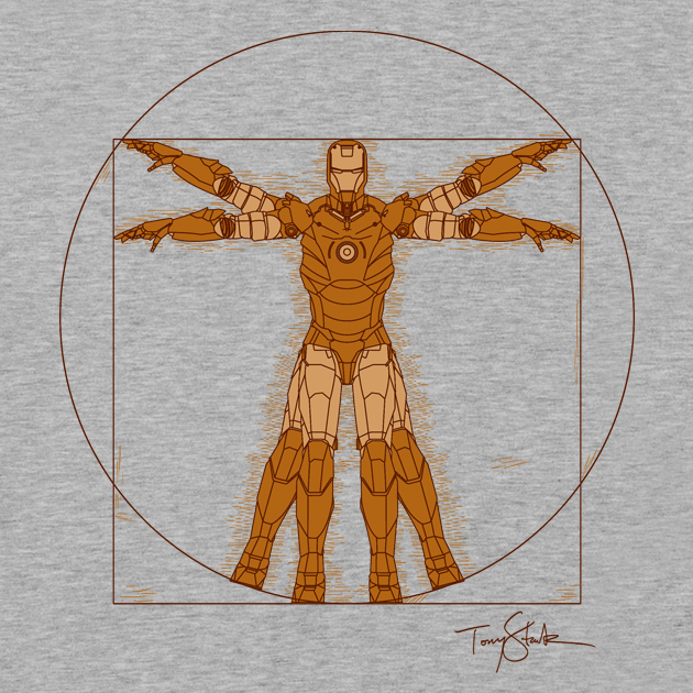 Vitruvian Iron! - T shirt