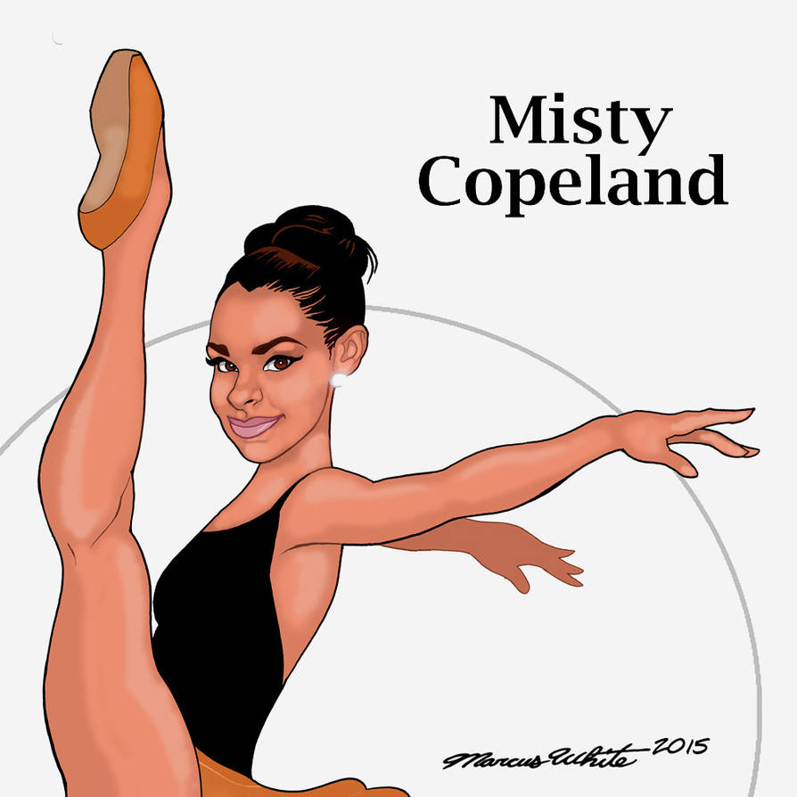 Misty Copeland Cartoon by MarcusTheArtist on DeviantArt