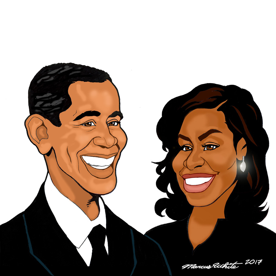 Barack and Michelle Obama Cartoon by MarcusTheArtist on DeviantArt Barack and Michelle Obama Cartoon by MarcusTheArtist on DeviantArt