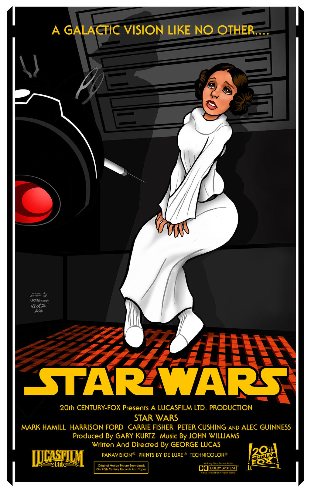 StarWars 1977 Movie Poster Style Art