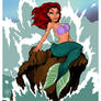 The Little Mermaid Movie Poster Style Cartoon Art