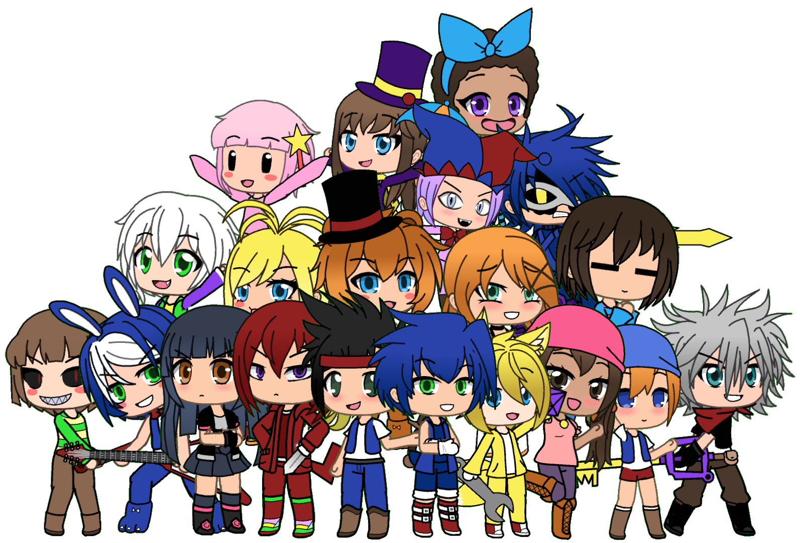 Recreated Characters In Gacha Life By Bomb Hedgehog On Deviantart
