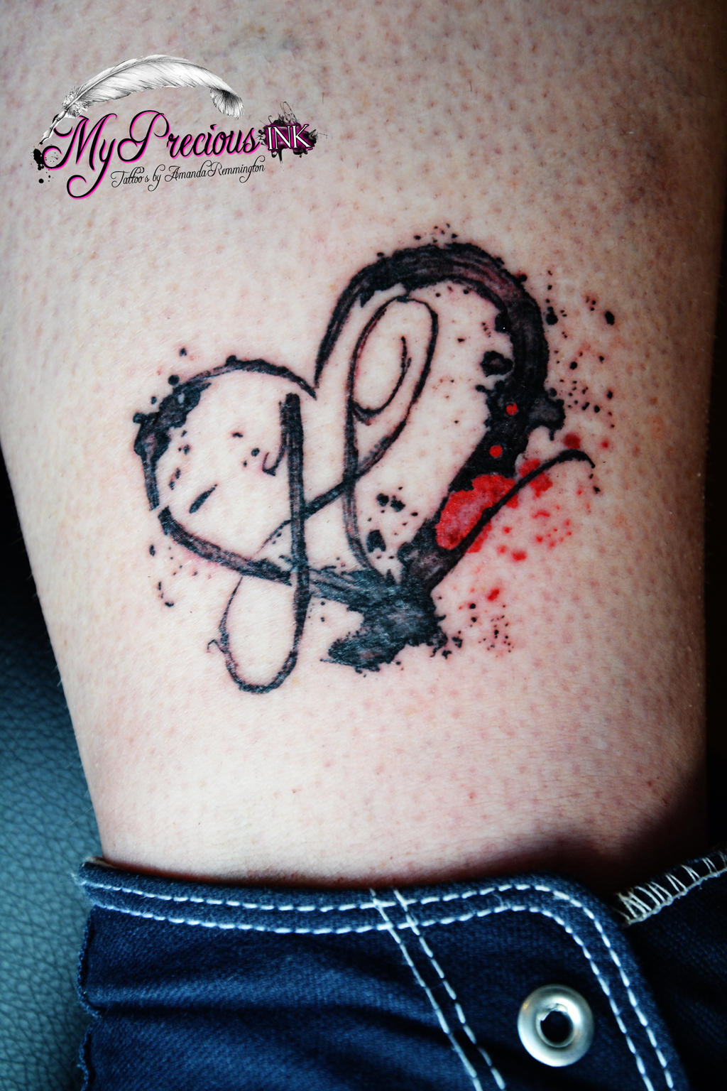 Heart Paintbrush Tattoo by Mentjuh on DeviantArt