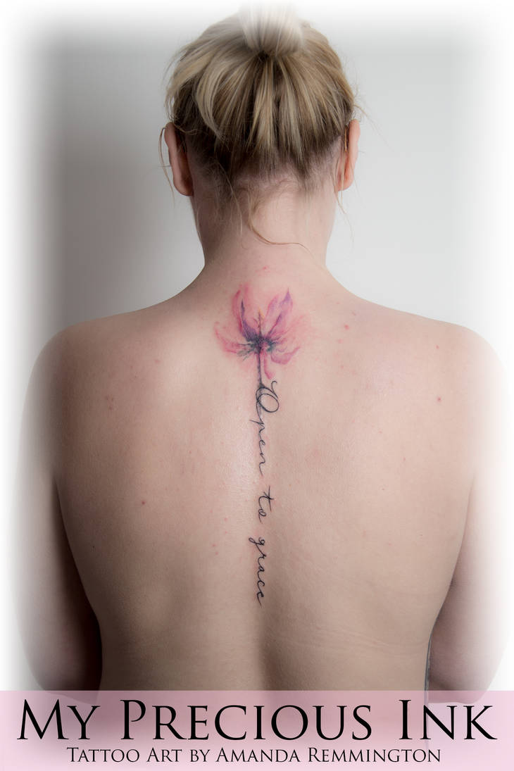Open to grace freehand flower tattoo by Mentjuh on DeviantArt