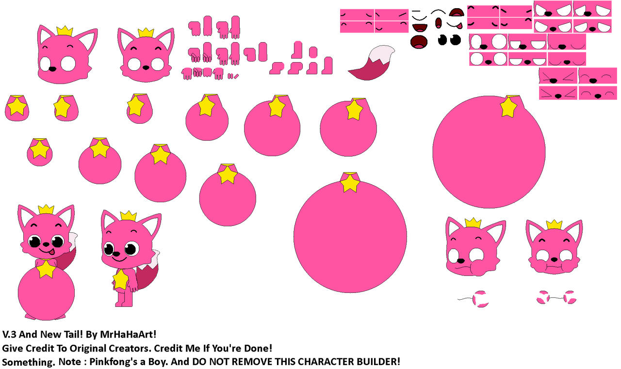 Pinkfong Character Builder V.3 by MrHahaArt on DeviantArt