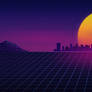 Synthwave Dual Screen Wallpaper