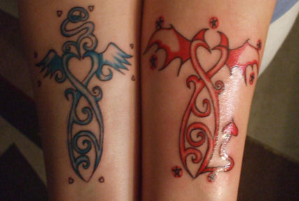 Good And Evil Tattoo Designs