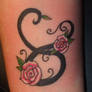 Taurus Symbol with roses