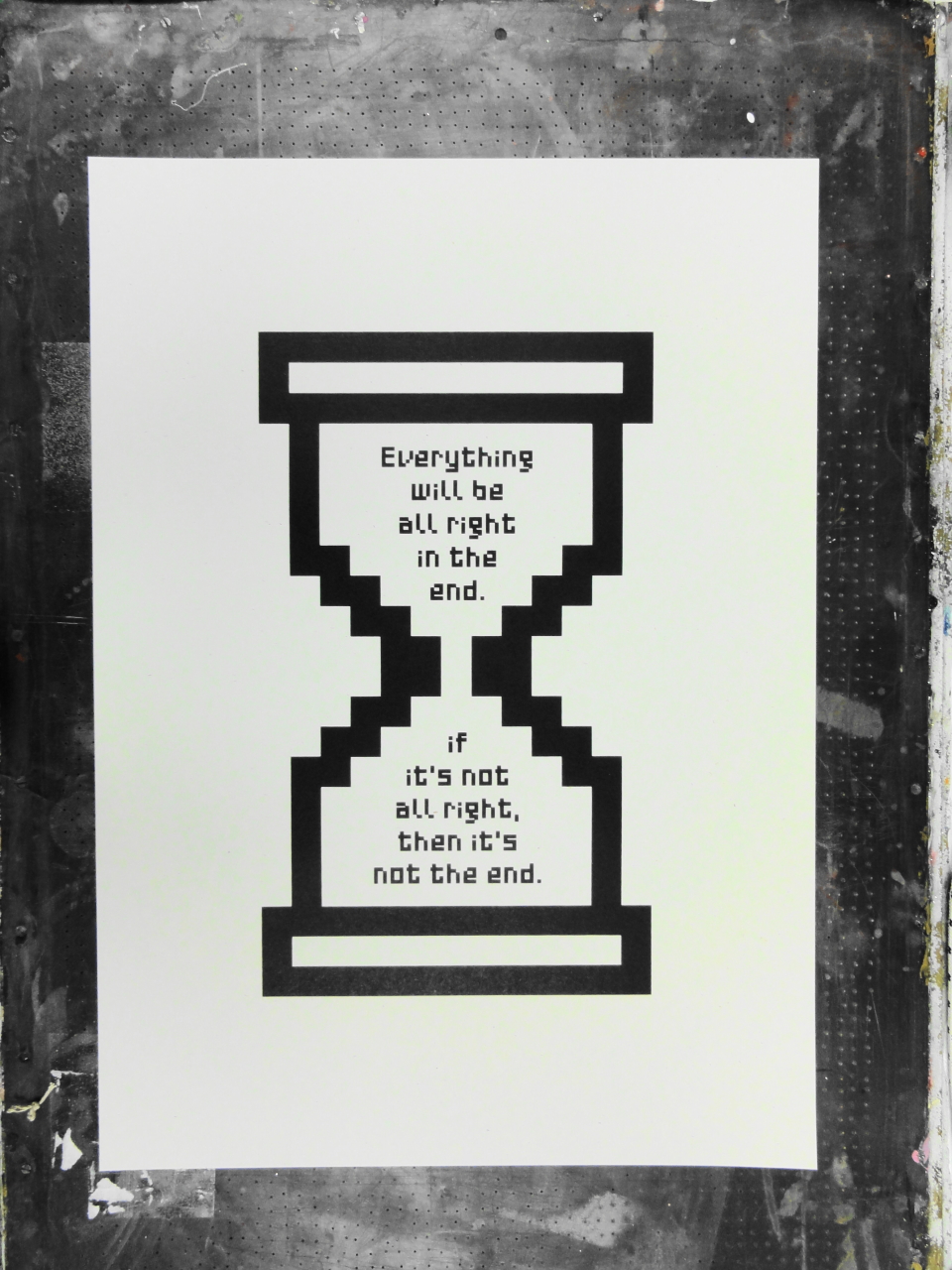 the end is not near silkscreen