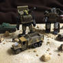 Transformers miniature diorama World War 2