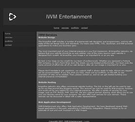 Webdesign: IWM Entertainment