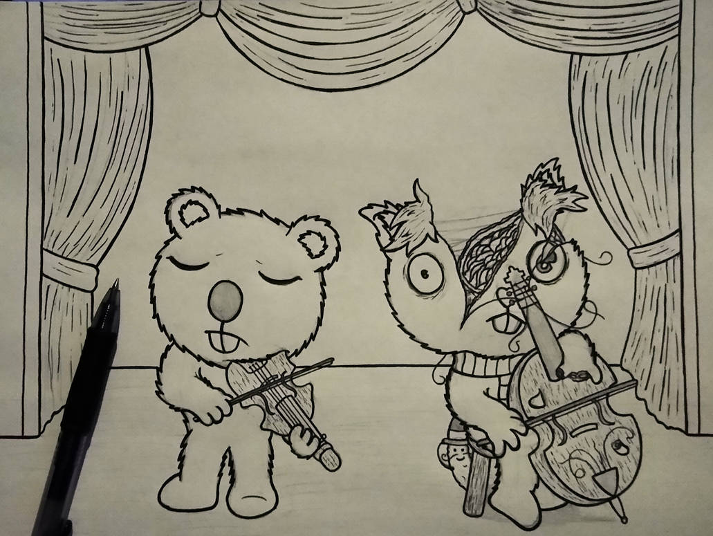 Violin-t death, Wip(lineart) by BigRickSmith on DeviantArt