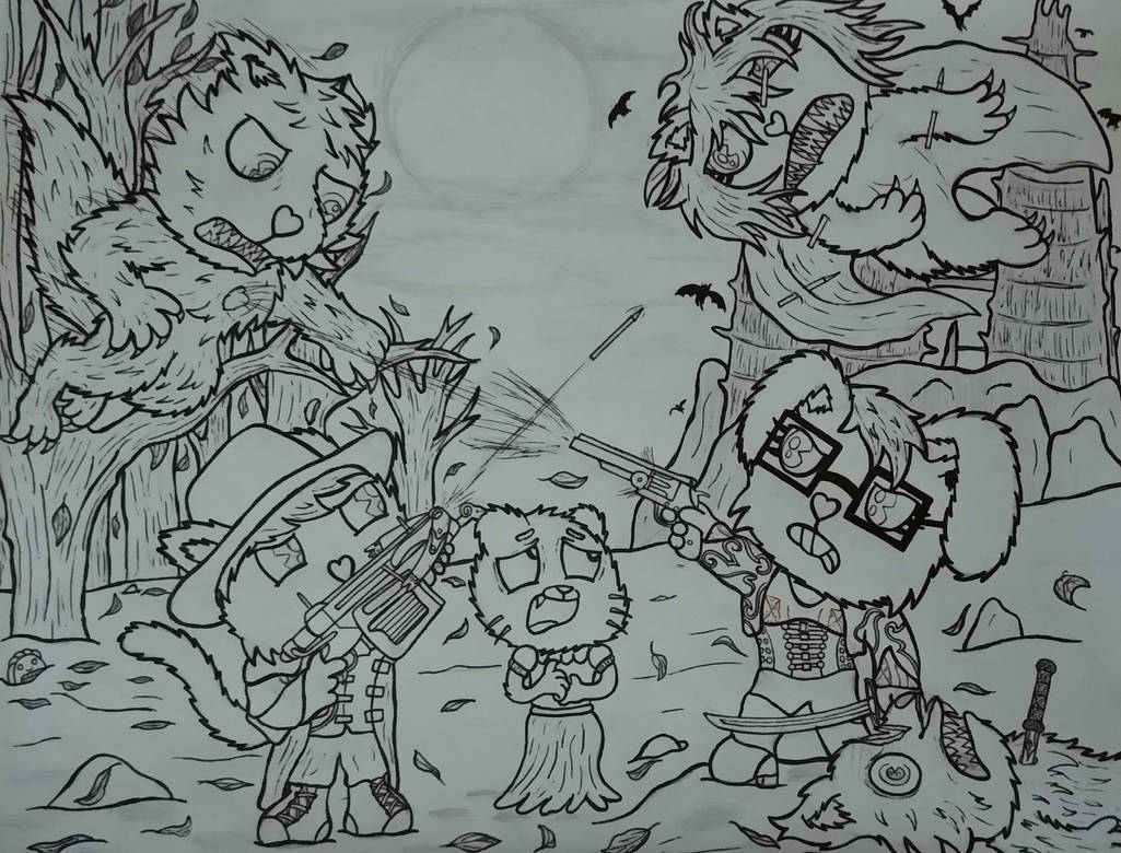 Van Helsing: HTF edition, Wip(Lineart) by BigRickSmith on DeviantArt