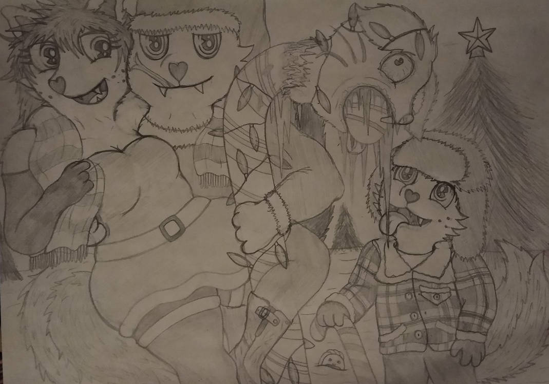 HTF OC Christmas family drawing, 2022, WIP(sketch) by BigRickSmith on ...