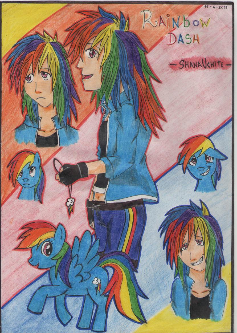 My little pony - Rainbow Dash vercion humana by ShanaUchite on DeviantArt