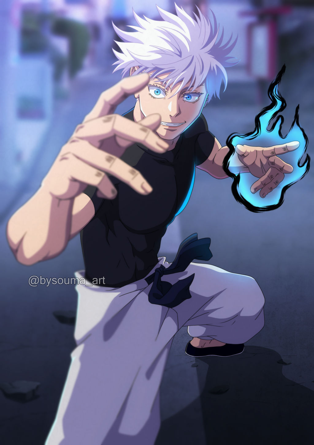 JJK - Gojo Last Outfit by Souma1709 on DeviantArt