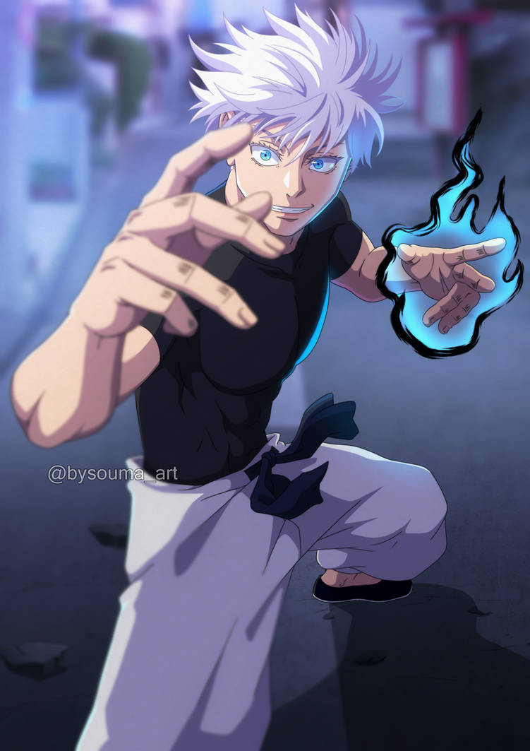 JJK - Gojo Last Outfit by Souma1709 on DeviantArt