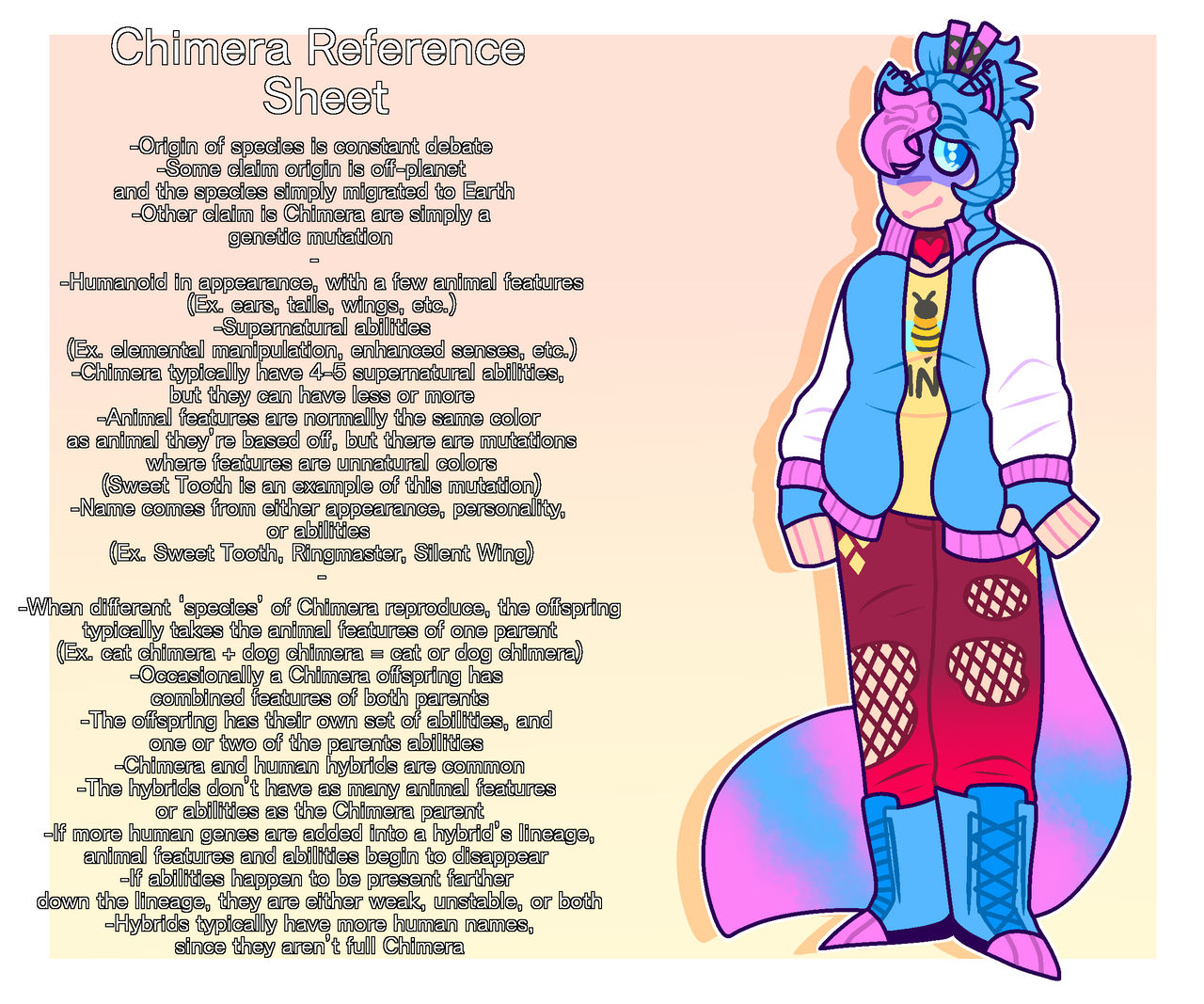 Chimera Reference Chimera Reference Sheet by crisis-arts on DeviantArt