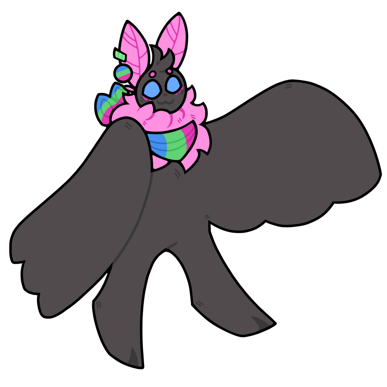 Low Poly Mothman Polysexual Mothman by crisis-arts on DeviantArt