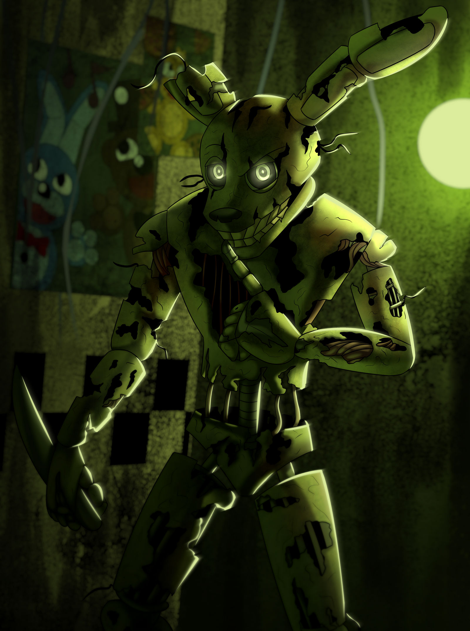 Springtrap | FNAF 3 | Fanart by ARTmaniakChannel on DeviantArt