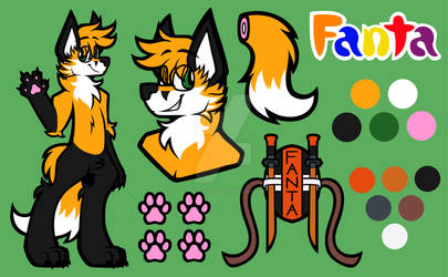 Fanta Fox Reference Sheet (Commission)