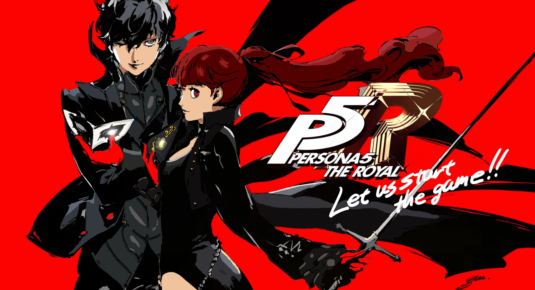 PERSONA 5 ROYAL RELEASE ARTWORK - IN COLOUR! Redbg by d0d0g0ne on ...