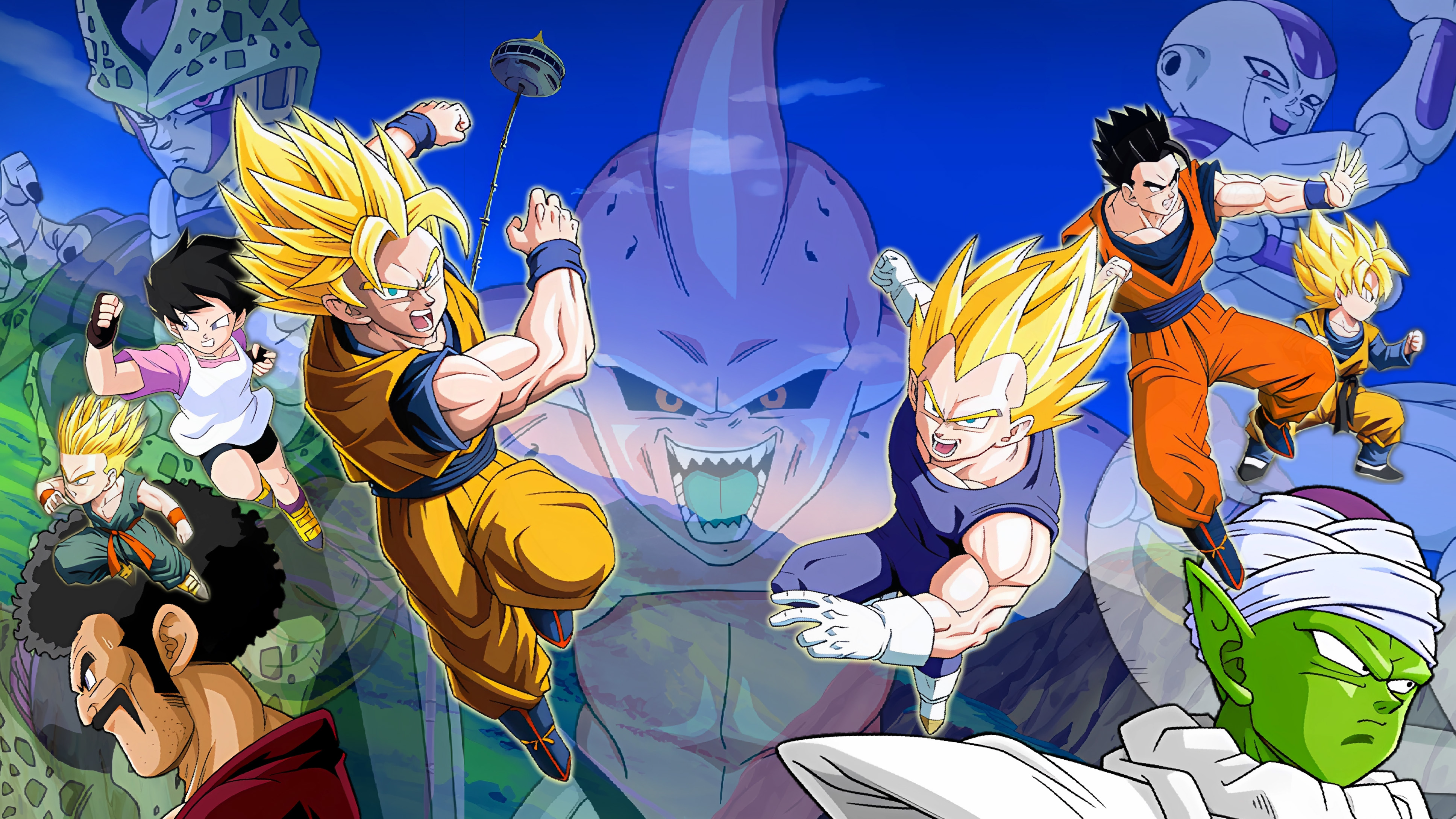 Dragon Ball Z - Infinite World title screen (16:9) by d0d0g0ne on