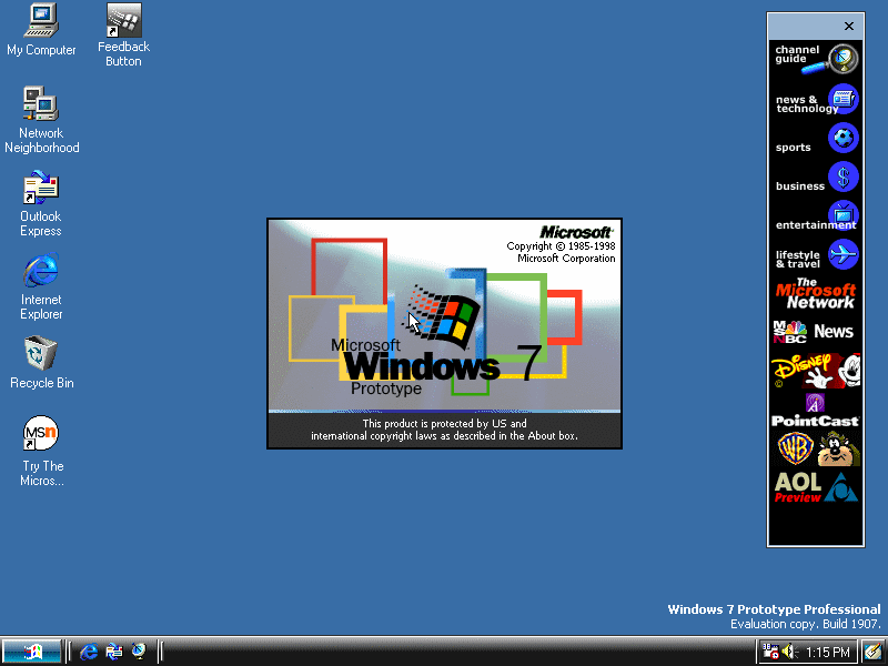 Windows 7 Prototype Desktop by HoloCraftGaming on DeviantArt