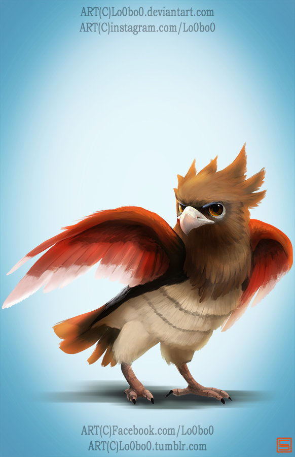 pokemon project 021 Spearow byLo0bo0