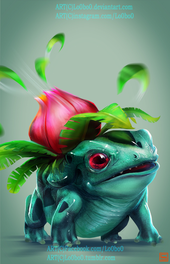 pokemon project 002 Ivysaur by Lo0bo0 by Lo0bo0