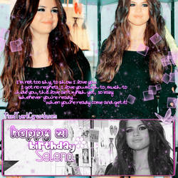 Happy 21 Birthday Selena w/