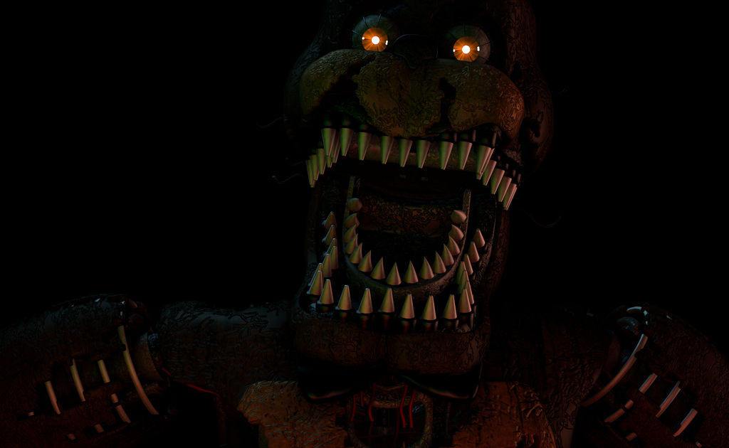 Pixilart - Nightmare Freddy jumpscare by Anonymous
