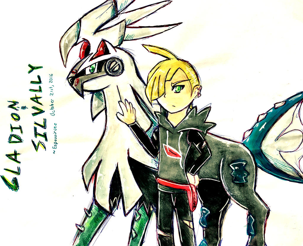 Gladion and Silvally (Sketch)