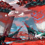 The Crimson Plains of Distant Lands (Landscape)