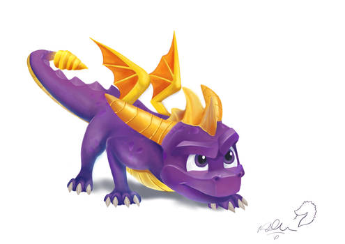 Spyro Reignited Trilogy iPad Procreate Speedpaint