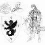 Undine sketches: coat of arms