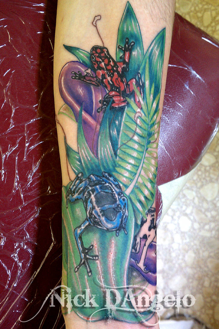 3D Poison Frog Tattoo by NickDAngeloTattoos on DeviantArt