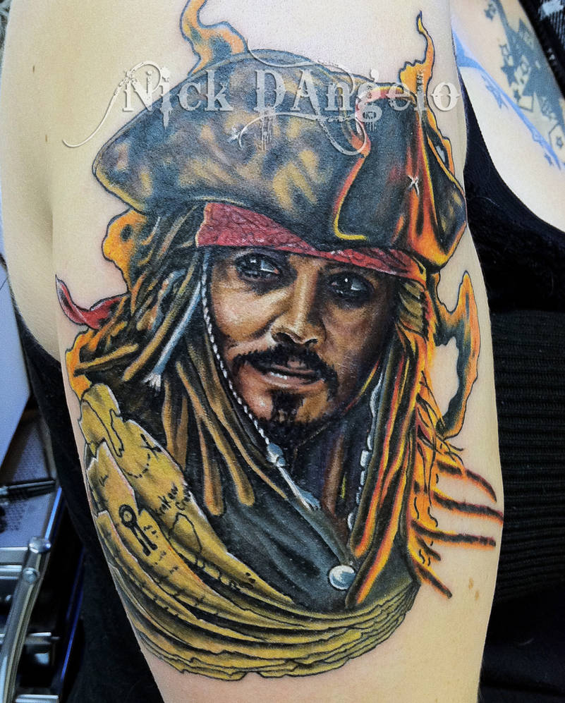 Jack Sparrow Tattoo by NickDAngeloTattoos on DeviantArt