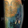 Disney Castle and Fireworks Tattpp