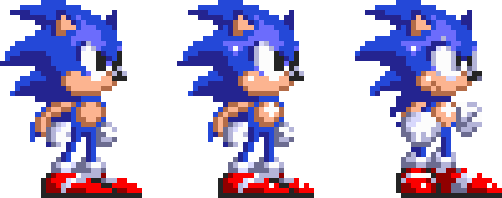 Wit! on X: I want to redraw the Sonic 3 sprites with my style